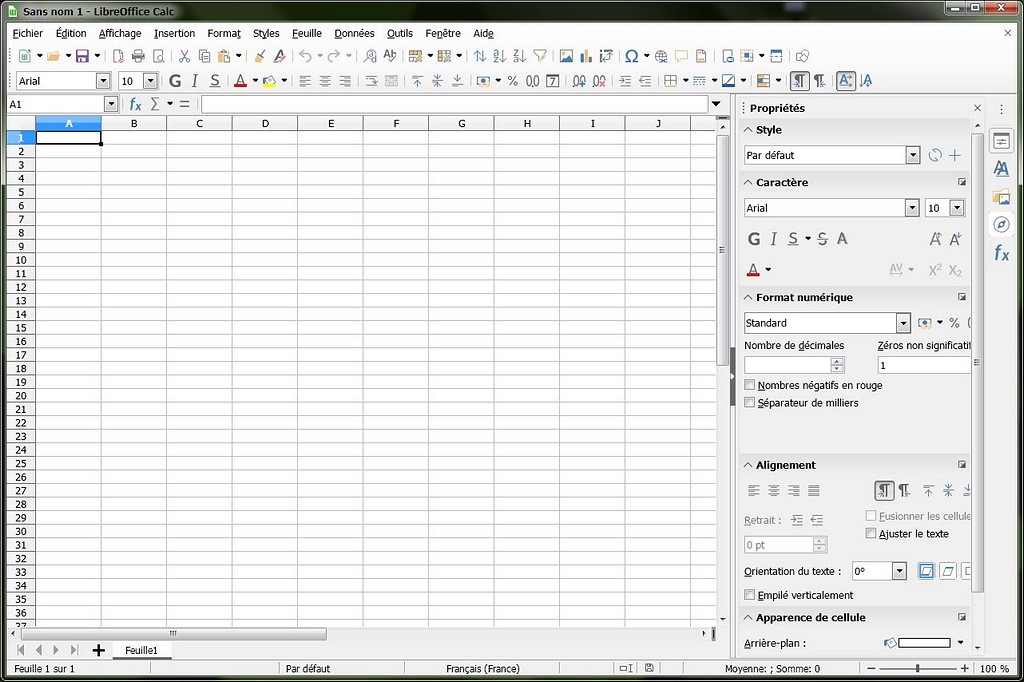 Le tableur de Libre Office : Calc